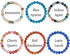 8mm Crystal Beaded Bracelets